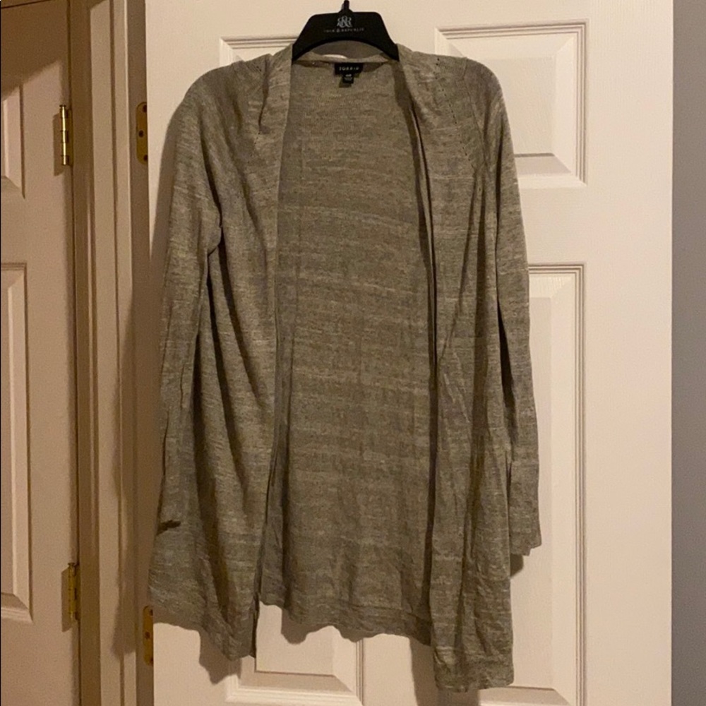 Green cardigan